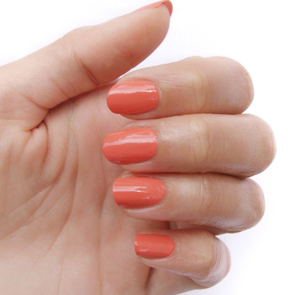 vernis ongles orange