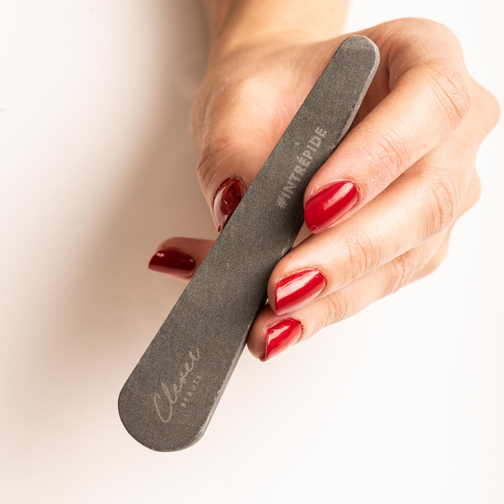 #INTREPIDE nail file in natural stone
